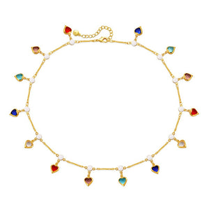 Collier ras de cou coloré - Laboutiquedebeky