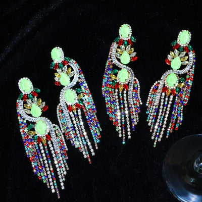 Boucle d’oreille à pampilles colorées - Laboutiquedebeky