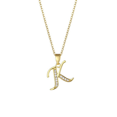 Collier pendentif lettres - Laboutiquedebeky