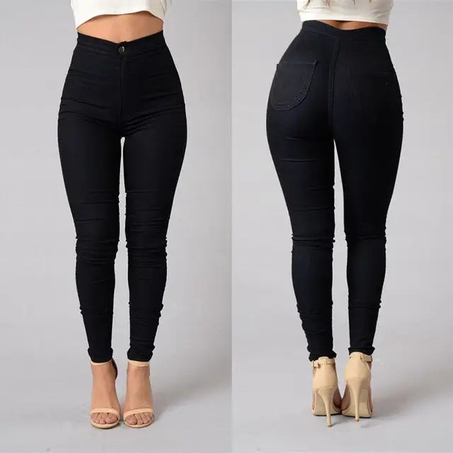 Jeans skinny taille haute - Laboutiquedebeky