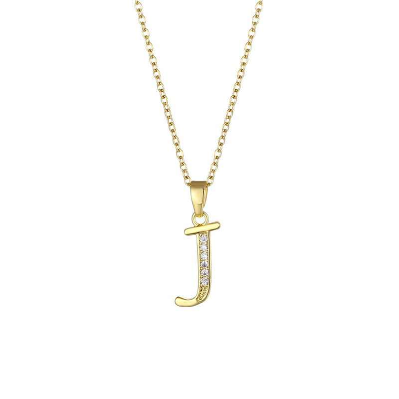 Collier pendentif lettres - Laboutiquedebeky