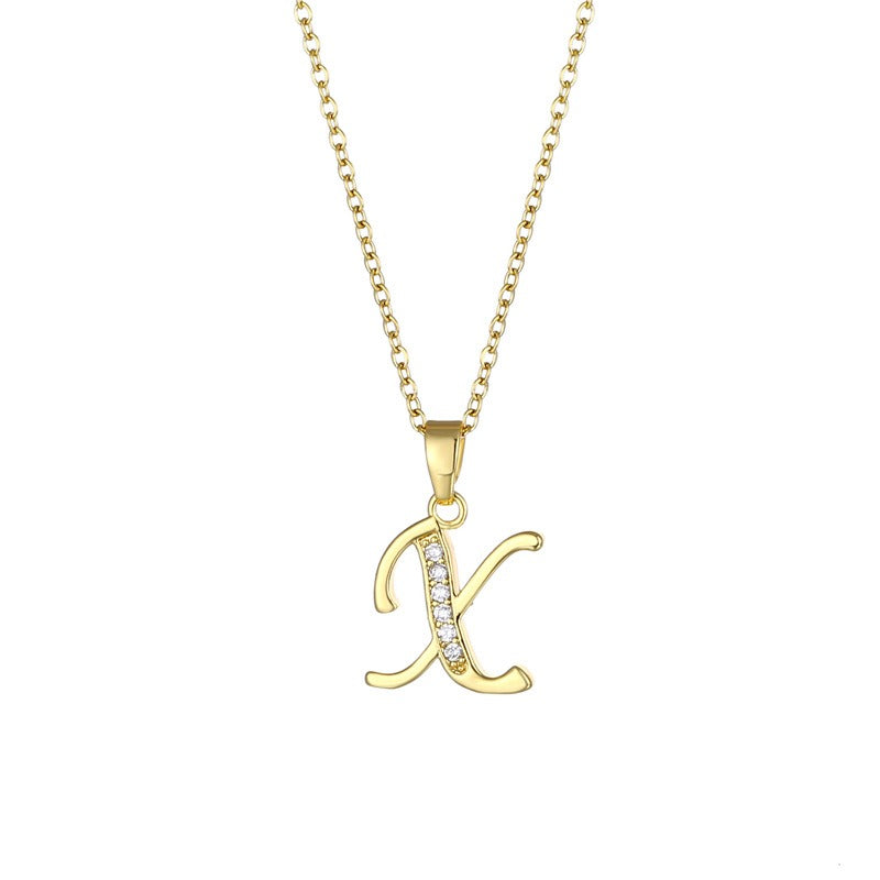 Collier pendentif lettres - Laboutiquedebeky