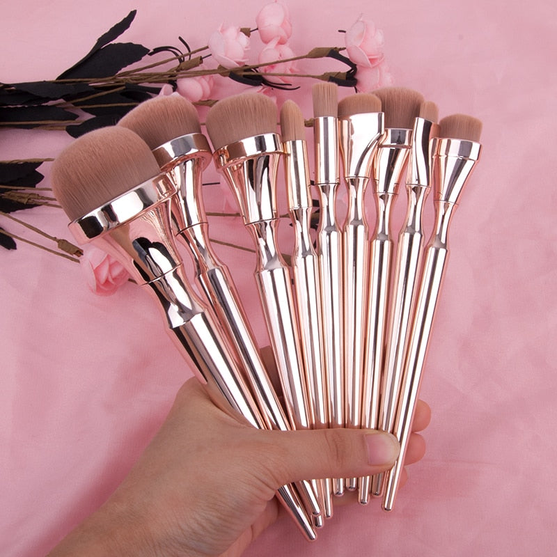 9 PCS Makeup Brushes - Laboutiquedebeky