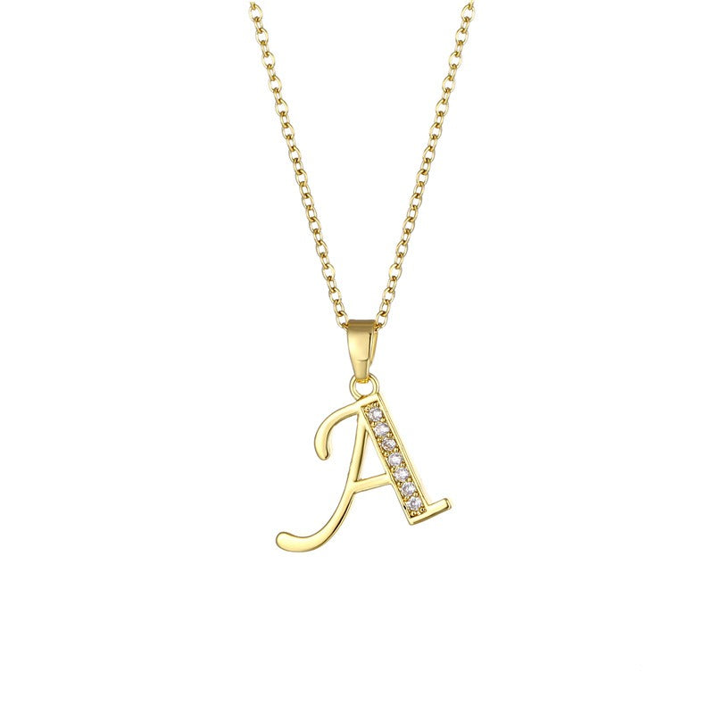 Collier pendentif lettres - Laboutiquedebeky